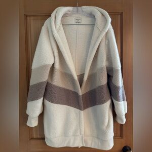 Gilly Hicks Cozy Sherpa Hooded Jacket